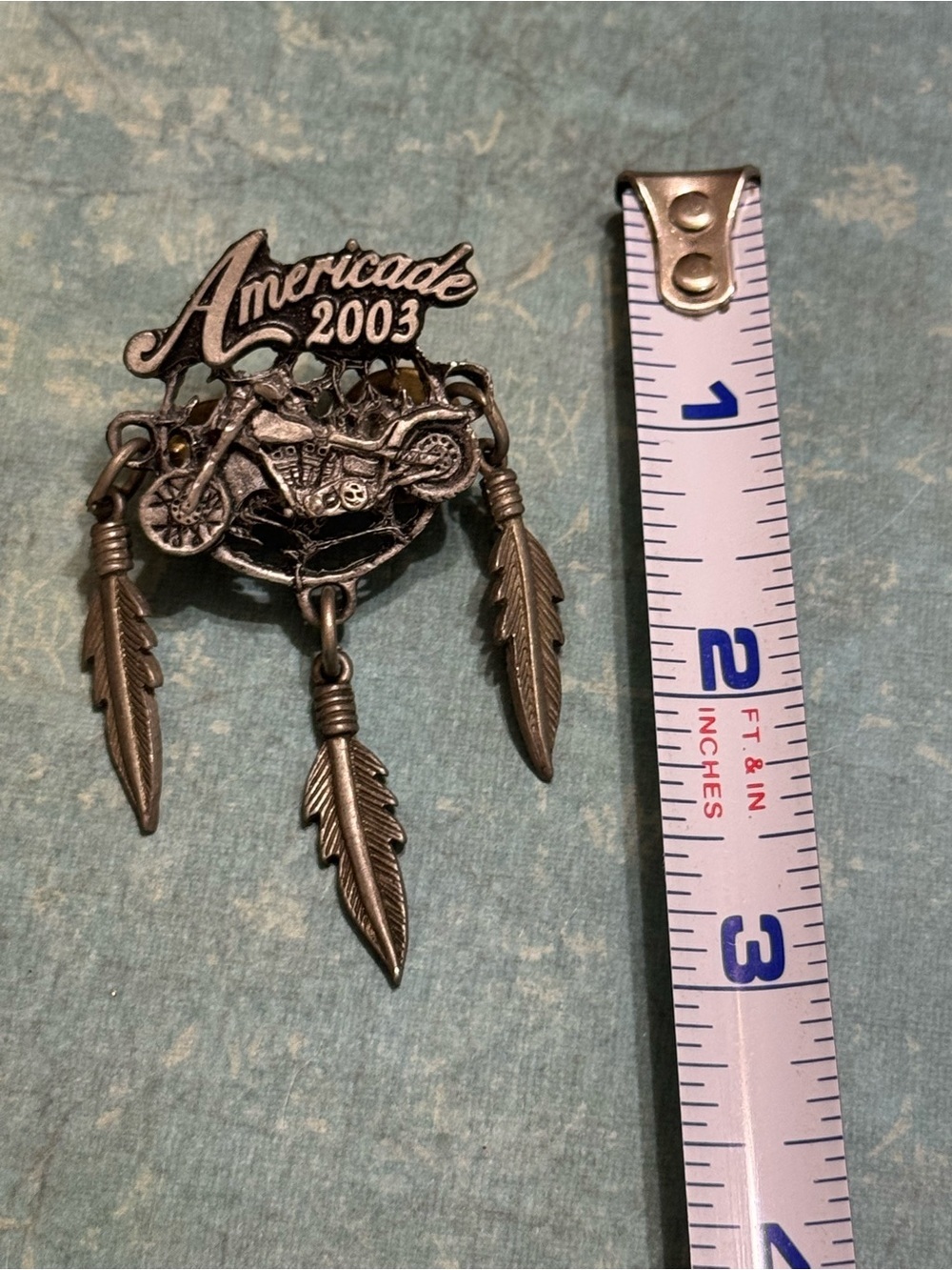 VINTAGE 2003 AMERICADE MOTORCYCLE RALLY PIN - Picture 2 of 10